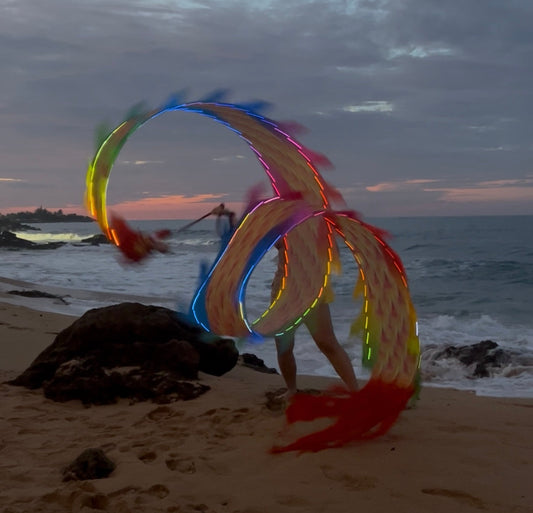 Rainbow LED Dragon Tail