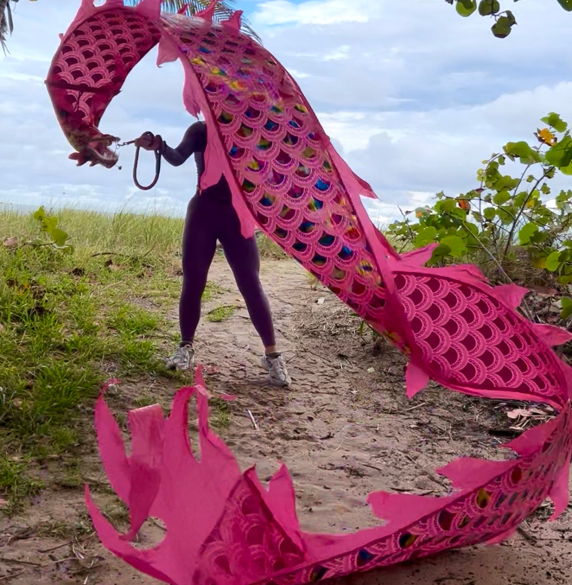 Pink LED Dragon Tail